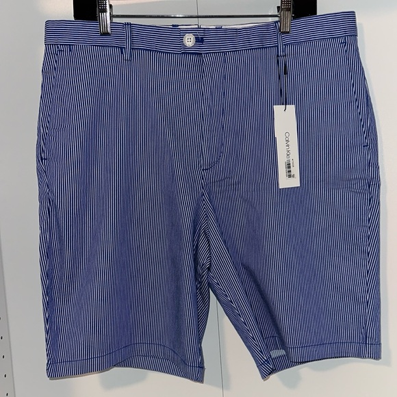 Calvin Klein Men’s “Weekend” Shorts in Cyber Blue - Picture 1 of 3